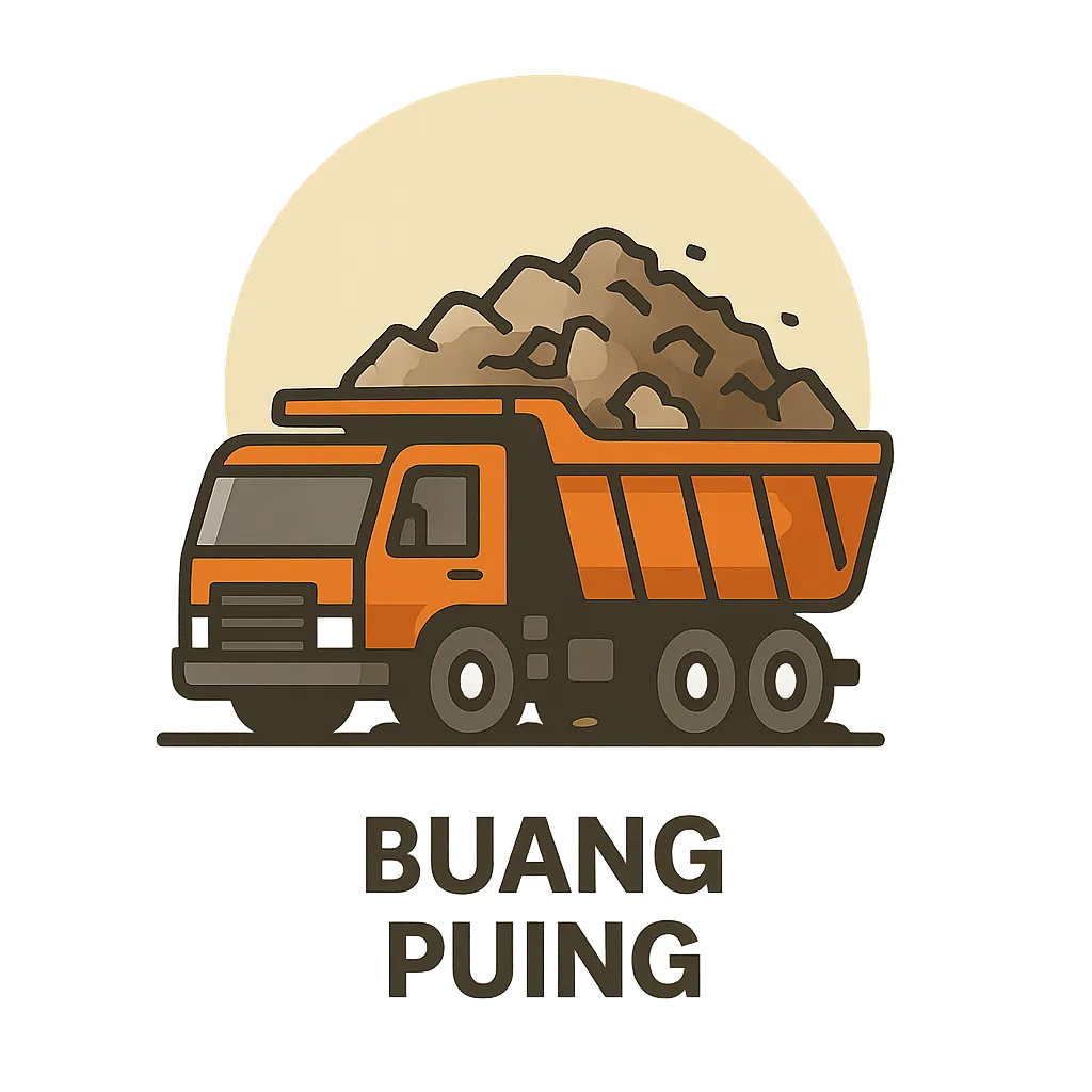 buang puing - puing,id