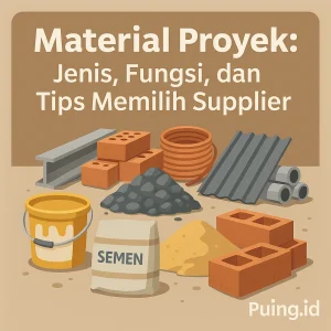 Material Proyek: Jenis, Fungsi, dan Tips Memilih Supplier